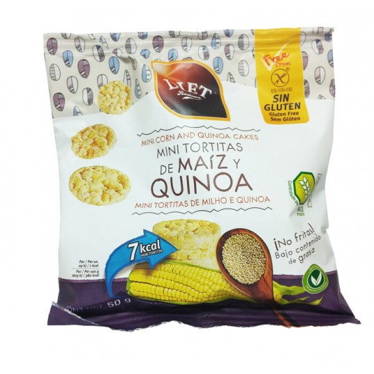 mini tortitas de maiz y quinoa sin gluten 50 gr