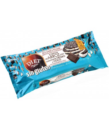 tortitas arroz chocolate negro y coco sin gluten 135g