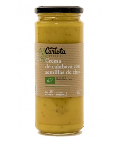 crema de calabaza con semillas de ch a 450g