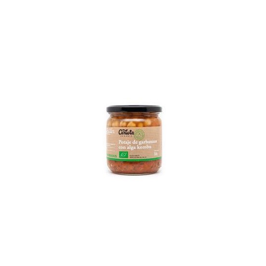 potaje de garbanzos con alga kombu 350gr