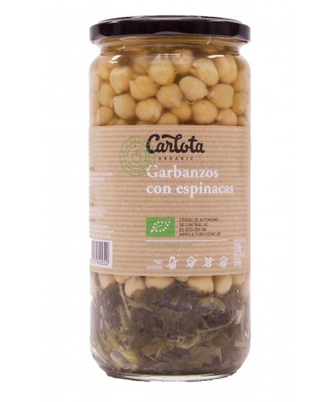 garbanzos con espinacas 500gr
