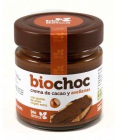 biochoc crema de cacao avellana bio 200gr cristal
