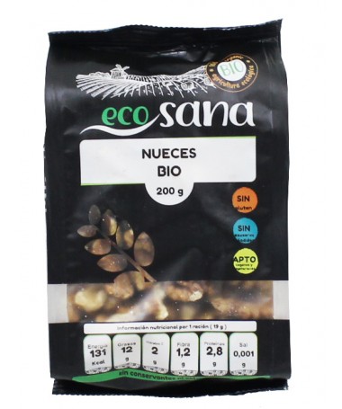 nueces mitades bio 100gr ecosana