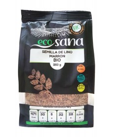 semilla lino marron bio 250gr ecosana