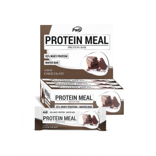 barrita chocolate protein meal 35gr sin azucar a adido x 12 uds