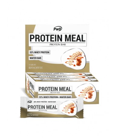 barrita banoffee protein meal 35gr sin azucar a adido x 12 uds