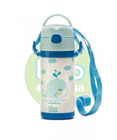 botella bbo termo infantil 320ml azul irisana