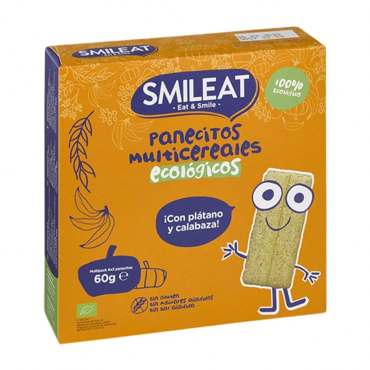 panecillos de cereales con platano y calabaza bio 60gr