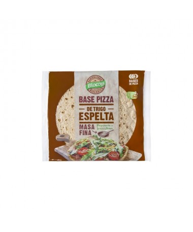 base pizza masa fina trigo espelta biocop 390 g