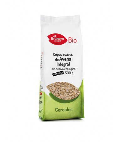 copos suaves de avena integral sin gluten bio 500 g