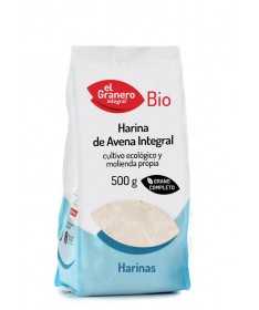 harina de avena integral bio 500 g