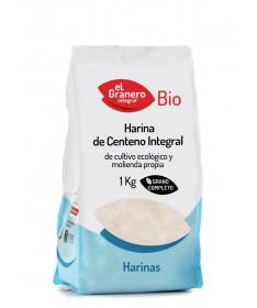 harina de centeno integral bio 1 kg