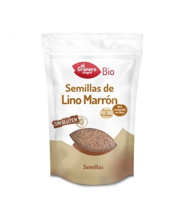 semillas de lino marron bio 400g