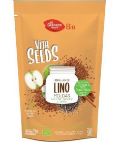 vitaseeds semillas de lino ch a canela y manzana bio 200 g