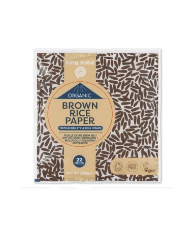 papel de arroz integral bio 200 g king soba