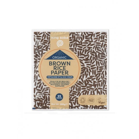 papel de arroz integral bio 200 g king soba