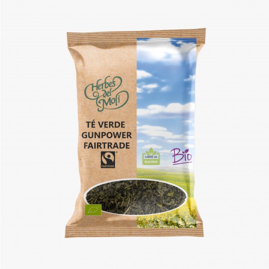 bolsas de t verde gunpowder fairtrade eco 70g