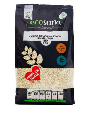 copos avena finos bio integral sin gluten 1kg ecosana