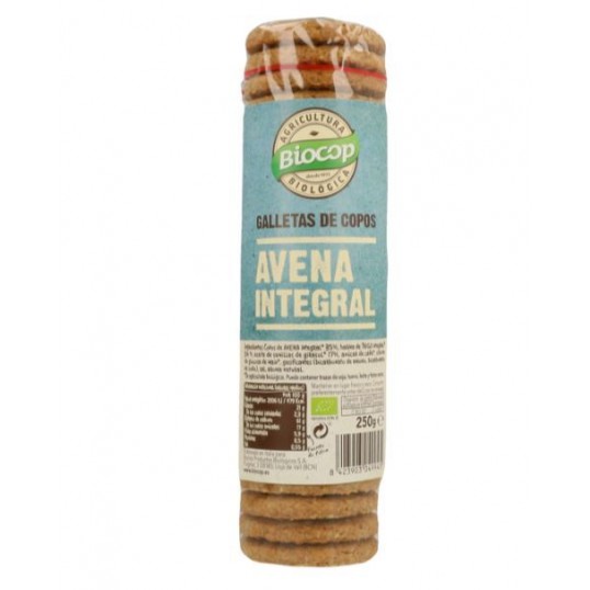 galleta copos avena integral biocop 250 g