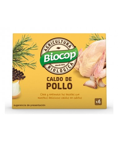 caldo cubitos pollo biocop 6x11 g