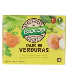 caldo verduras cubitos biocop 6 x 10g