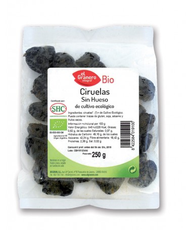 ciruelas sin hueso bio 250 g