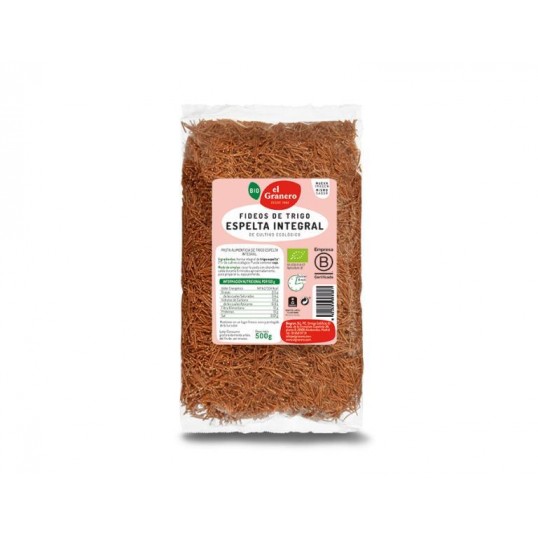 fideos de trigo espelta integral bio 500 g