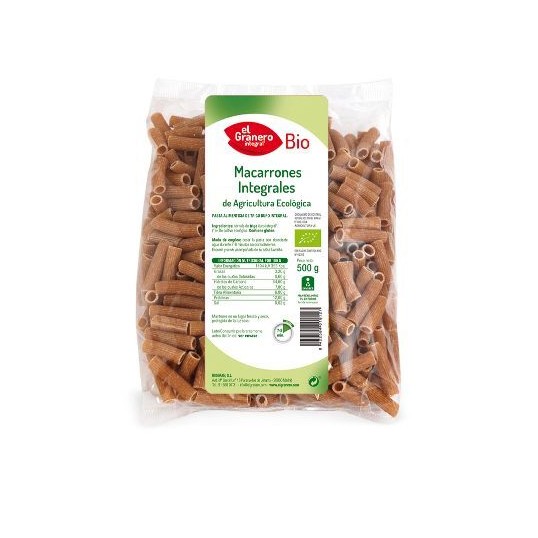 macarrones integrales bio 500 g