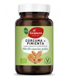 curcuma y pimienta bio 100 y 20 cap 440 mg