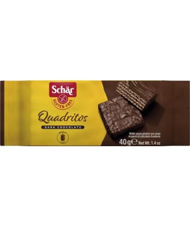 quadritos barquillos con cacao sin gluten 40g sch r