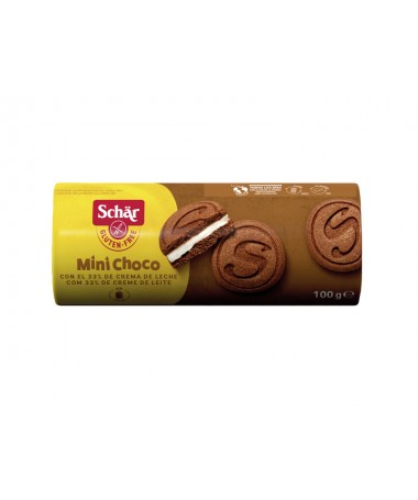 minigalletas de cacao rellenas crema de leche mini choco 100g sch r